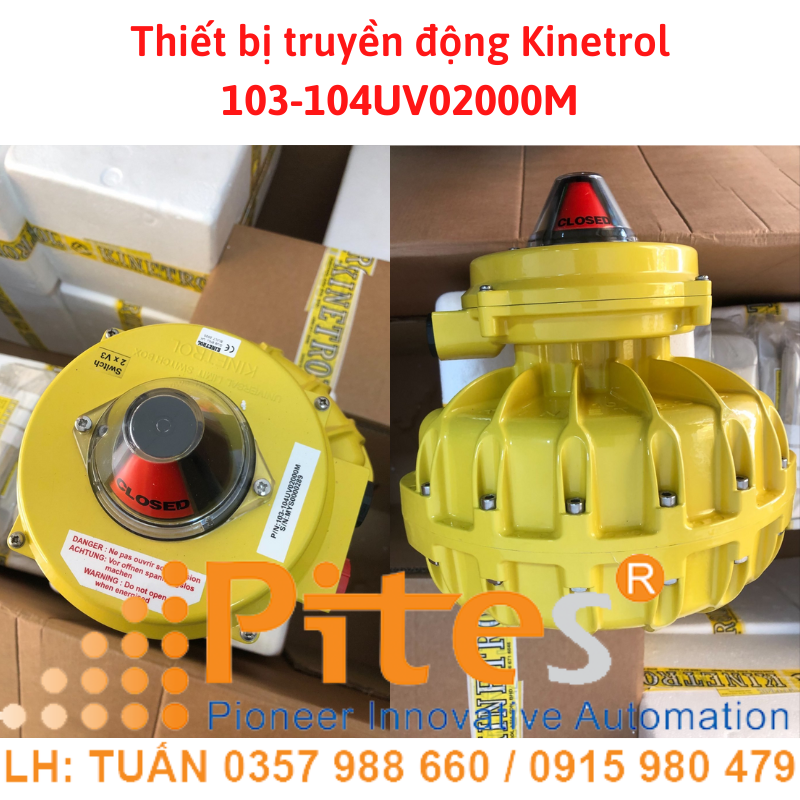 Thiết bị truyền động Kinetrol 103-104UV02000M, Đại lý Kinetrol Việt Nam