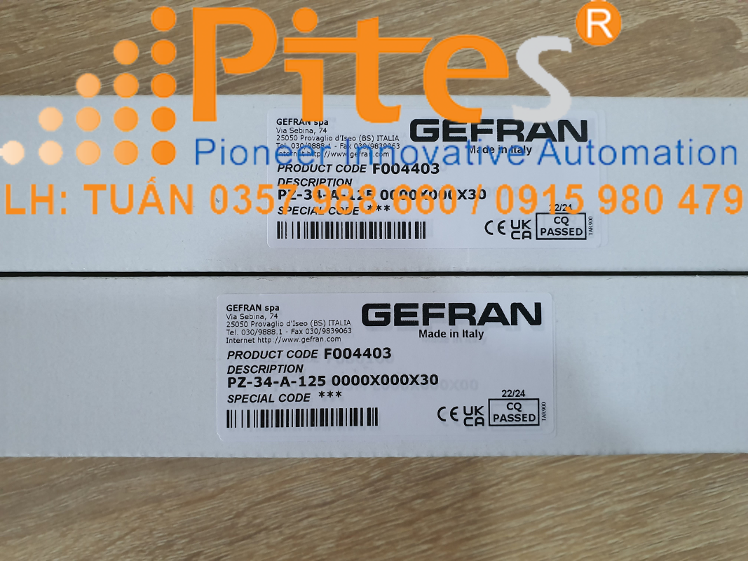 Gefran Vietnam - Cảm biến vị trí dòng PZ Gefran F004403